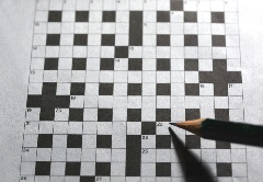 crossword black and white crossword