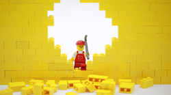 LEGO-Builder-Breaking-through-Wall