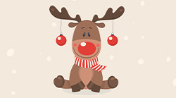Reindeer-Wearing-Ornaments